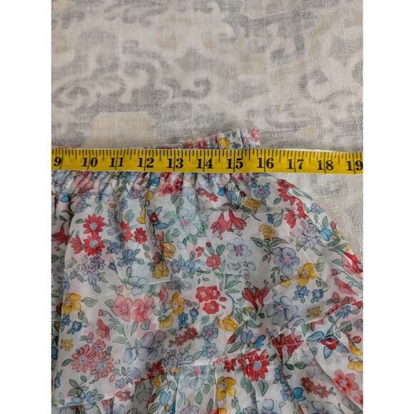 NWT Loveshackfancy Ruffle Mini Skirt - Ibiza Blue - Picture 11 of 14